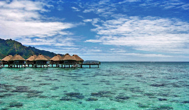 Lagoon around Hilton Moorea Lagoon Resort & Spa