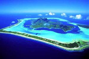 Bora Bora from the air