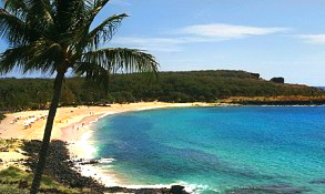Beach at Hulopo'e Bay