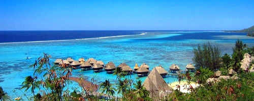 Lagoon around Moorea