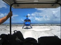 Helicopter from Bora Bora