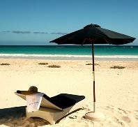 Beach Chair and Umbrella